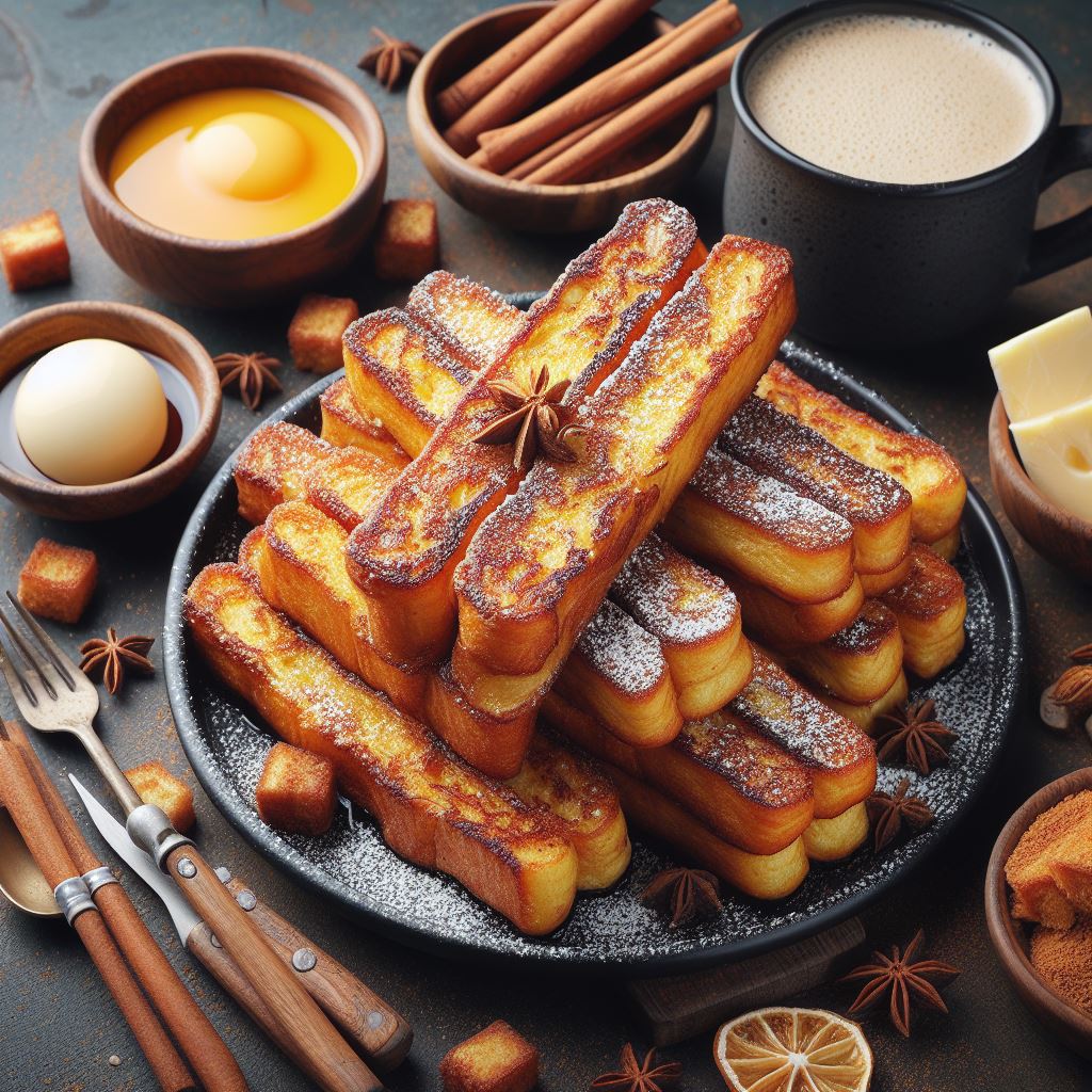 Keto French Toast Sticks (Double Recipe)